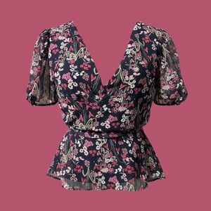 Mi Ami Floral Peplum Top